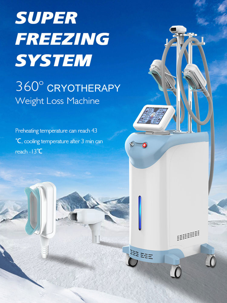 New 360 3 handles Cryo Cryolipolysis double chin removal fat freeze machine
